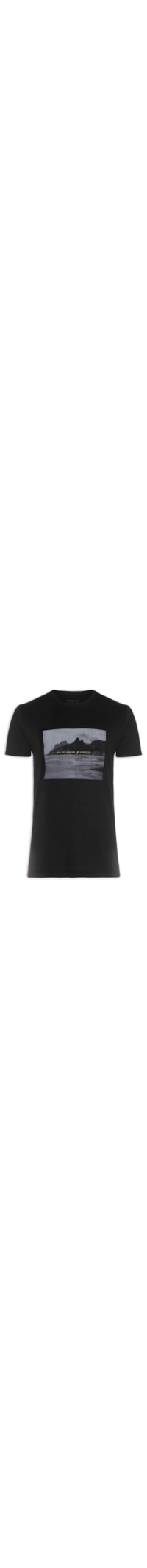 Camiseta Masculina Rio Photografic - Preto