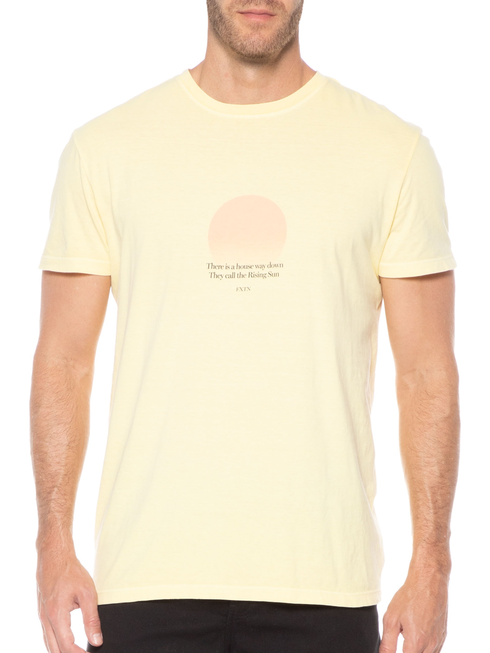 Camiseta Masculina Rising Sun Amarelo Foxton