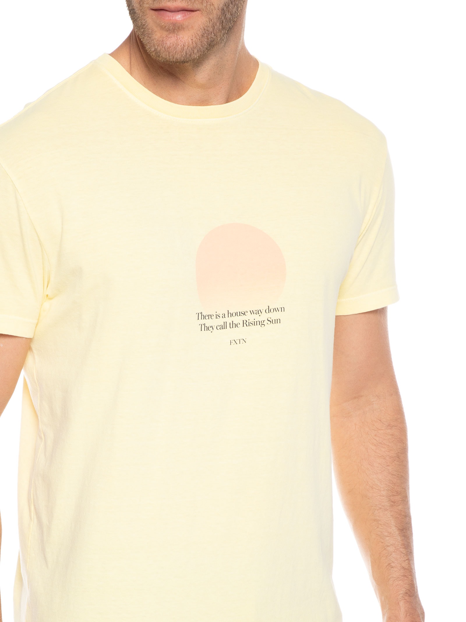 Camiseta Masculina Rising Sun Amarelo Foxton