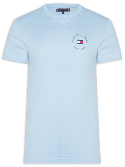 Camiseta Masculina Roundle Logo Chest Tee - Azul
