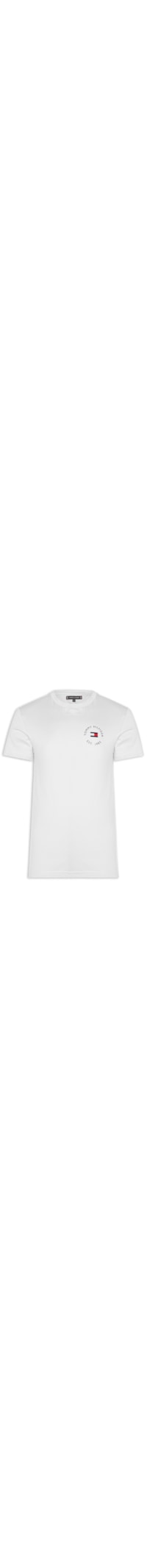 Camiseta Masculina Roundle Logo Chest Tee - Branco