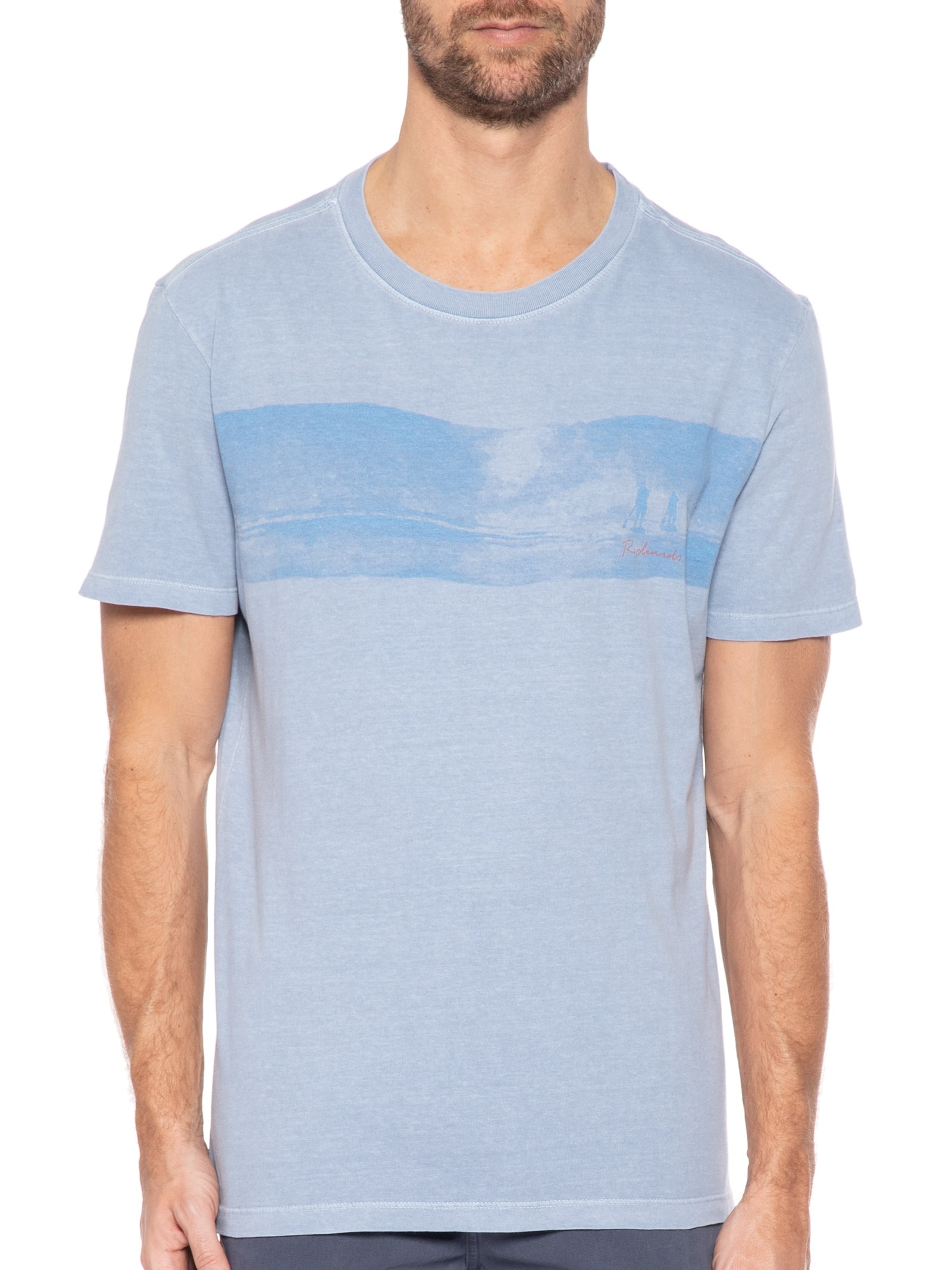 Camiseta Masculina Rowing Surf Azul Richards