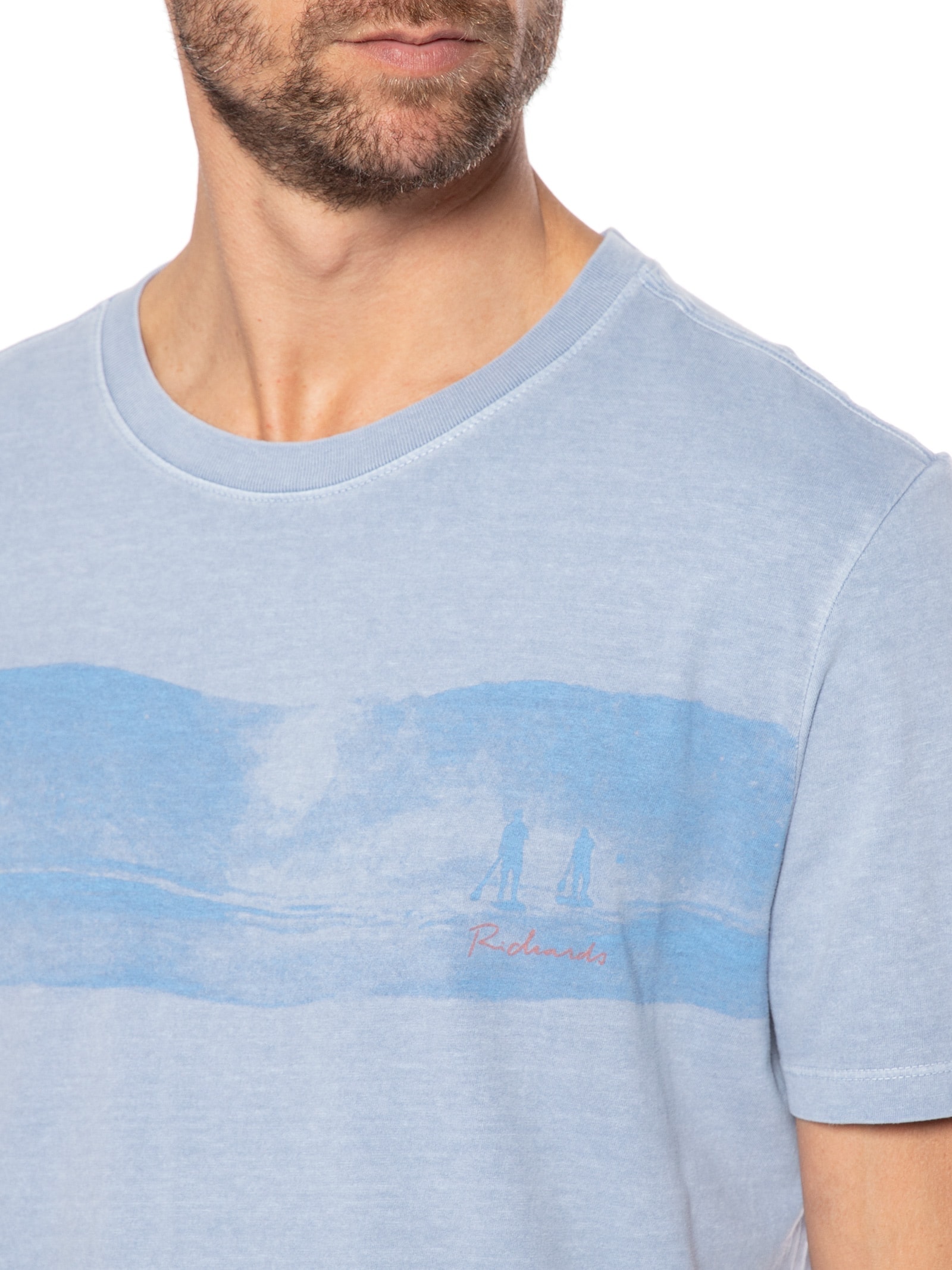 Camiseta Masculina Rowing Surf Azul Richards