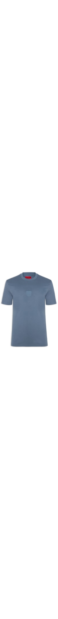 Camiseta Masculina Rubber Logo Crew Neck - Azul