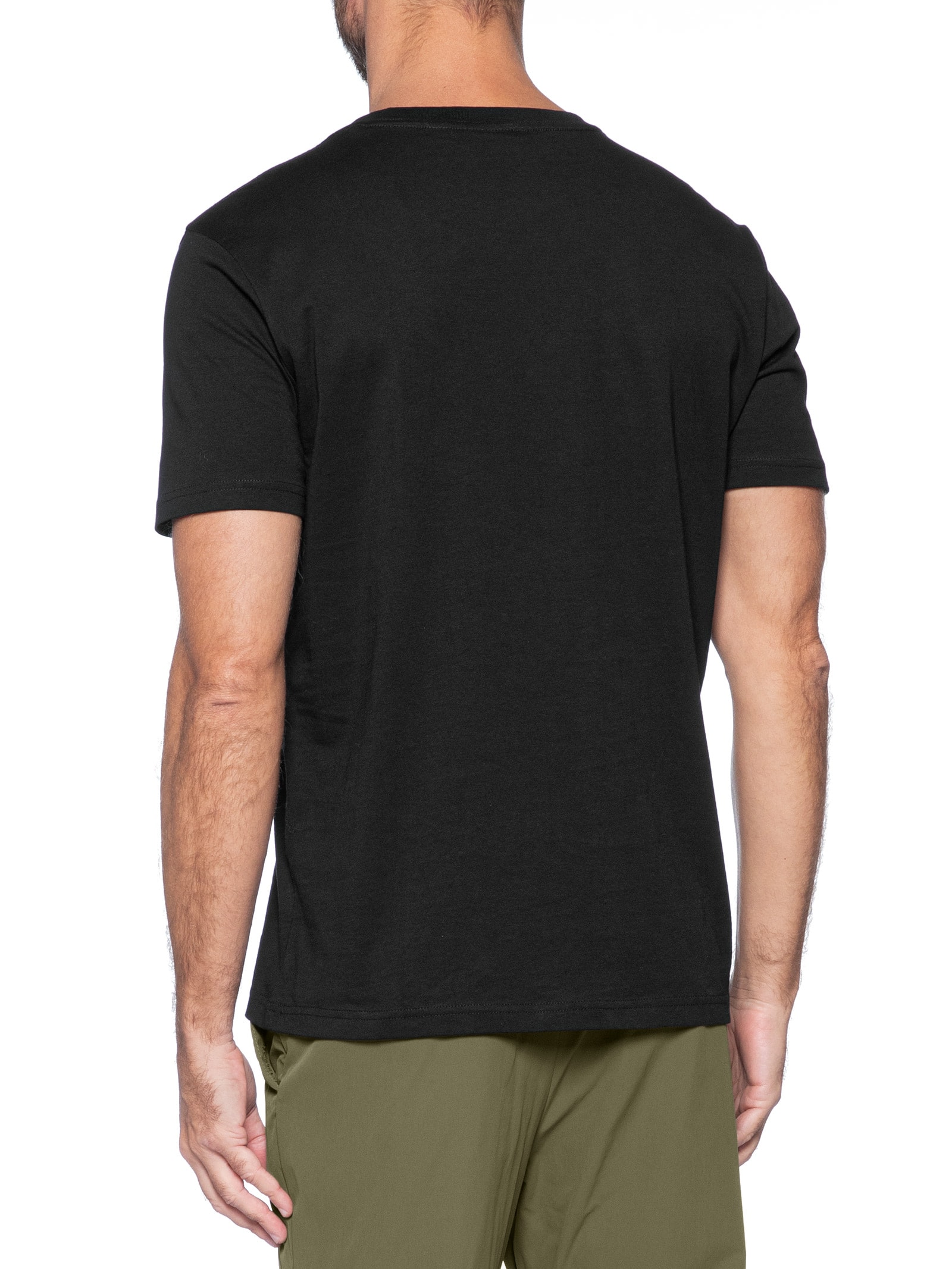 Camiseta Masculina Rubber Patch AOP Preto Calvin Klein