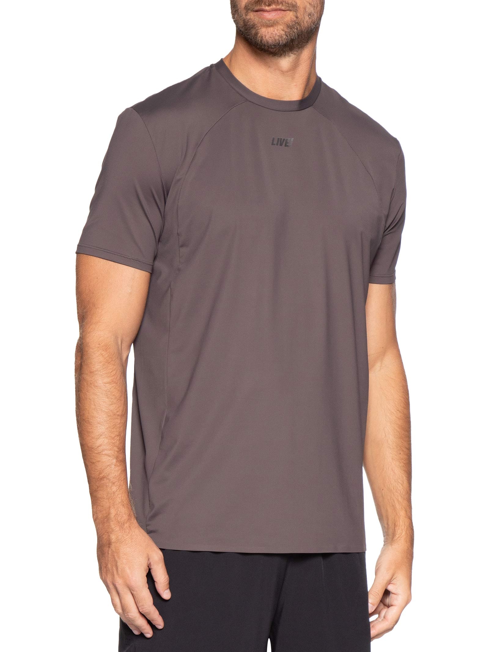 Camiseta Masculina Run Comfy Men Cinza Live!