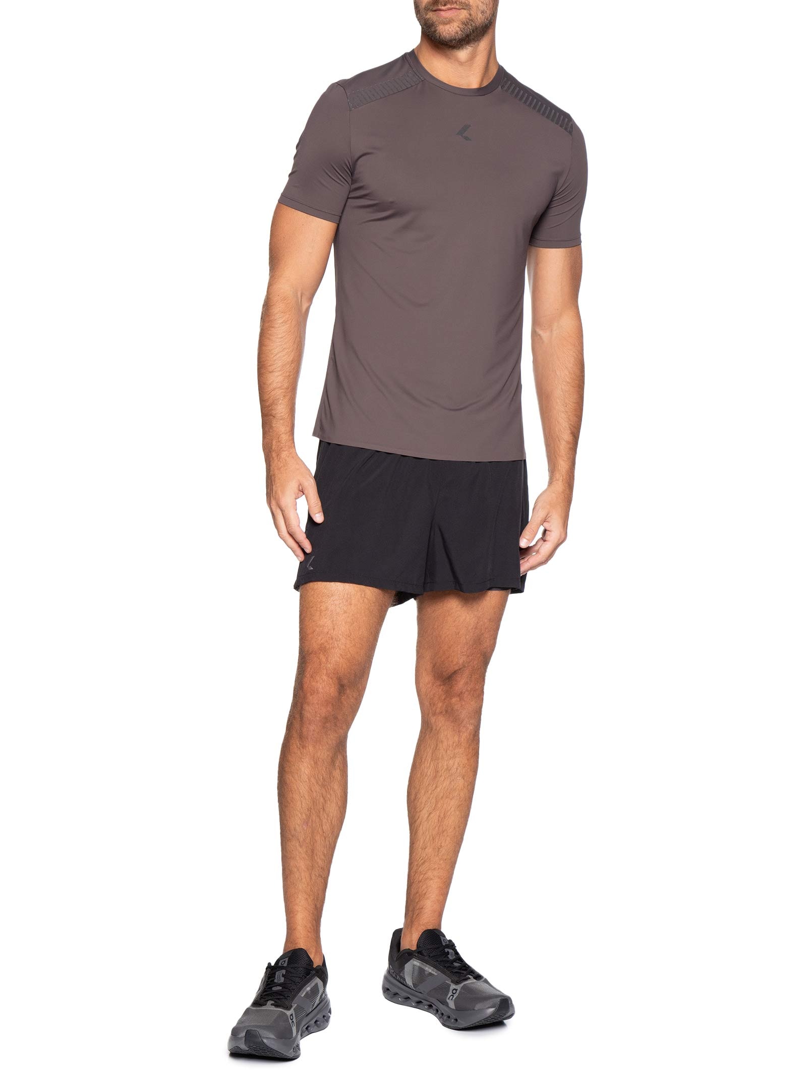 Camiseta Masculina Run Slim Men Marrom Live!
