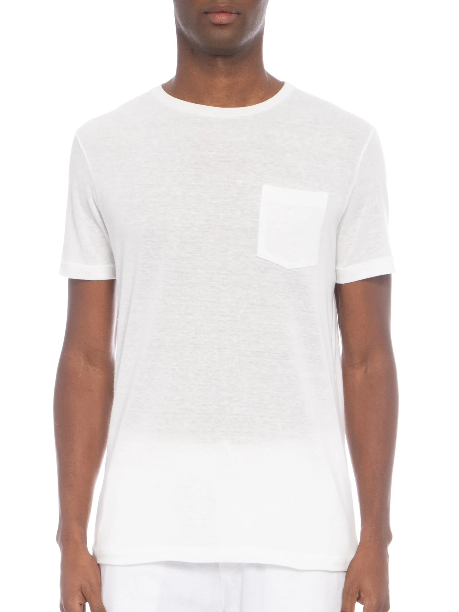 Camiseta Masculina Rustic Pocket E-Basics Branco Osklen