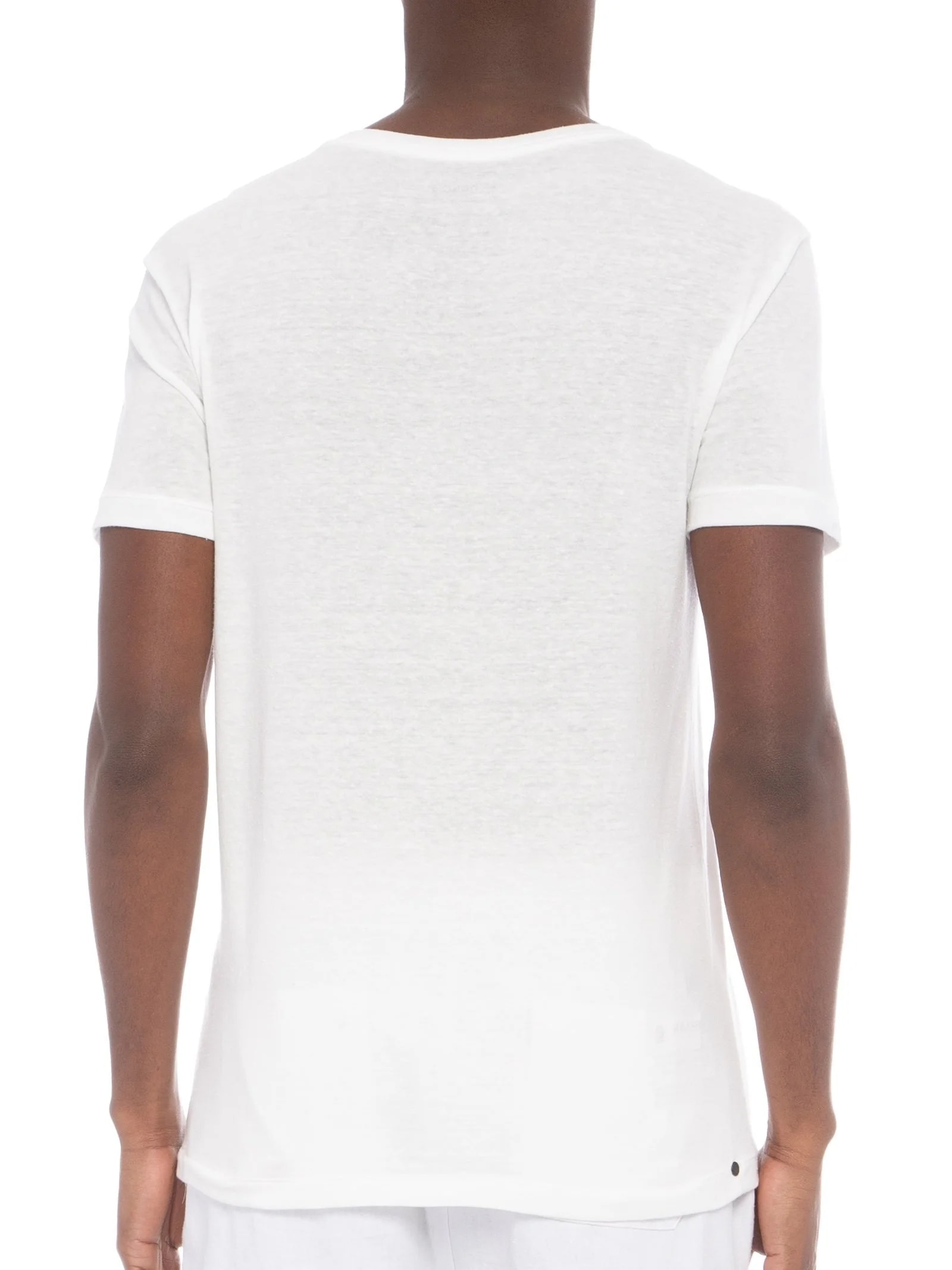 Camiseta Masculina Rustic Pocket E-Basics Branco Osklen