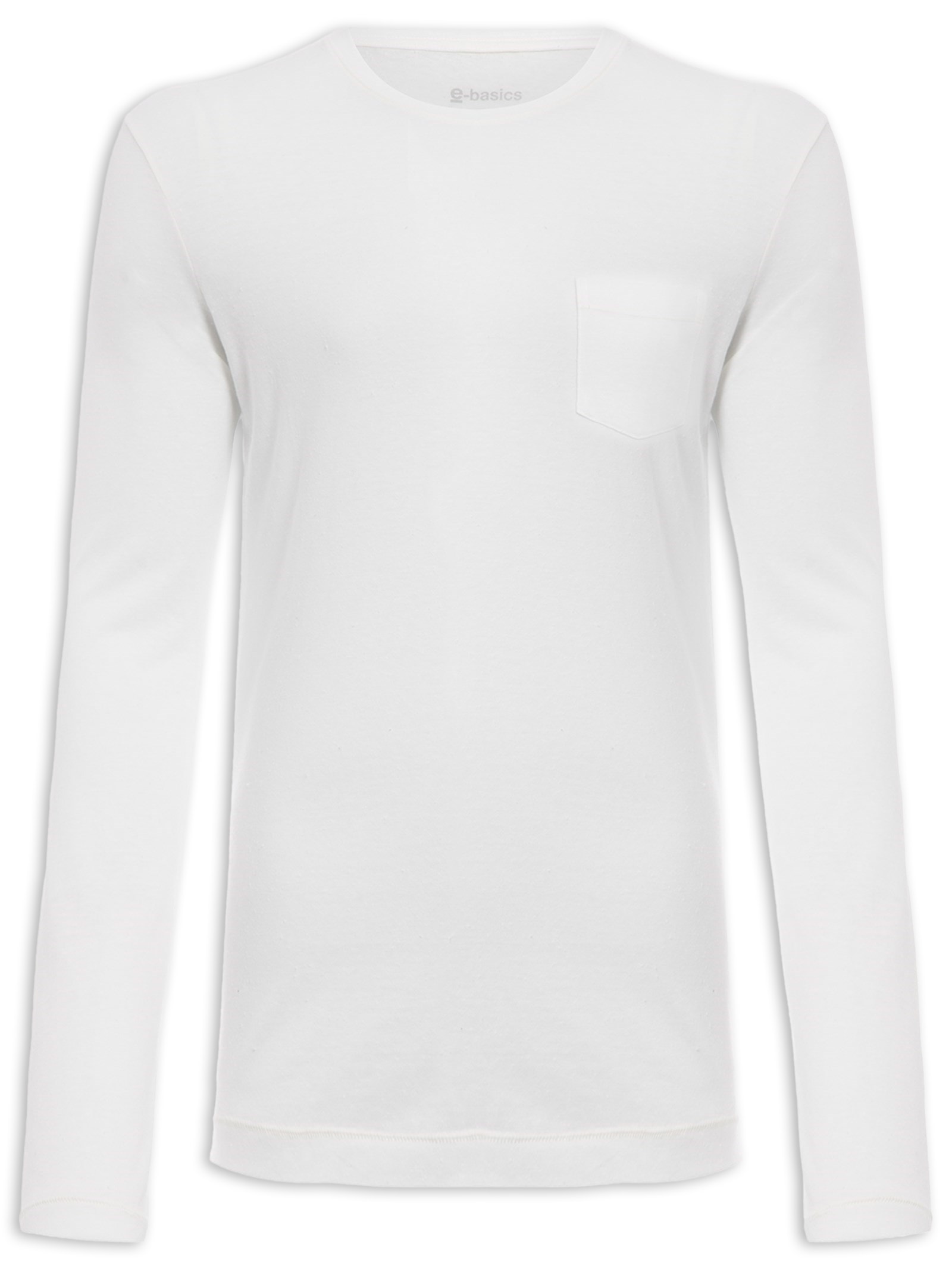 Camiseta Masculina Rustic Pocket E-Basics ML II Off White Osklen