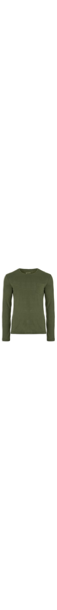 Camiseta Masculina Rustic Pocket E-basics Ml Ii - Verde