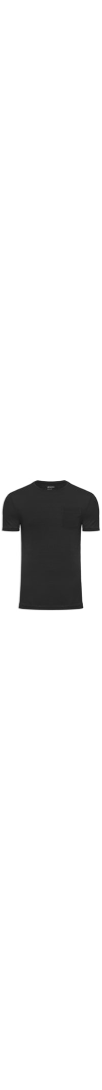 Camiseta Masculina Rustic Pocket E-Basics - Preto