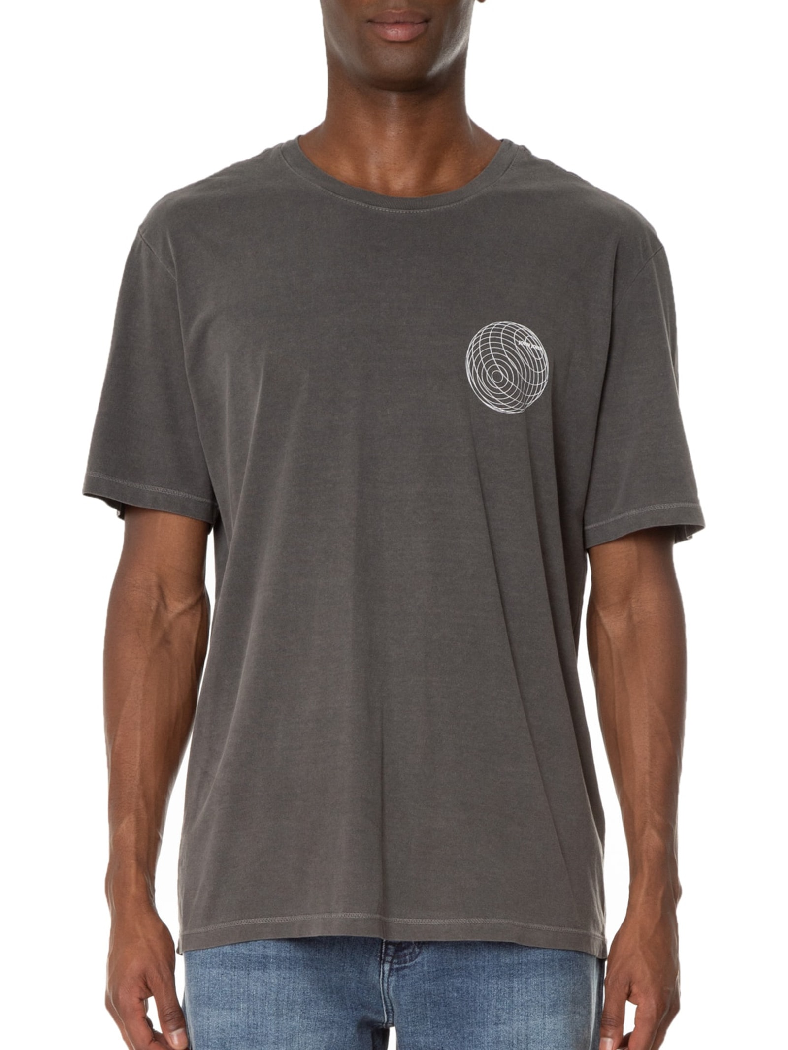 Camiseta Masculina Rx Globe Cinza John John