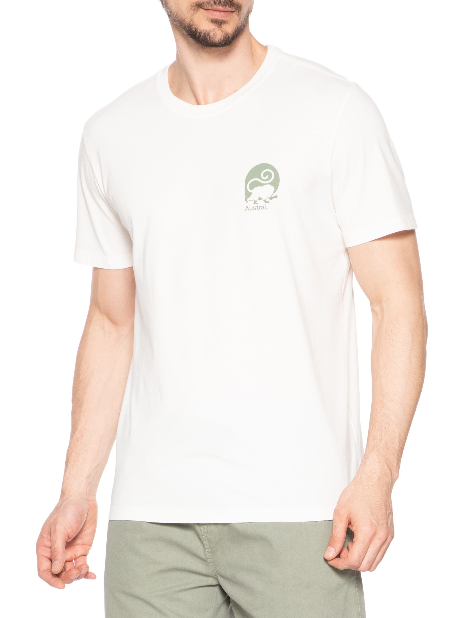 Camiseta Masculina Sagui Branco Austral