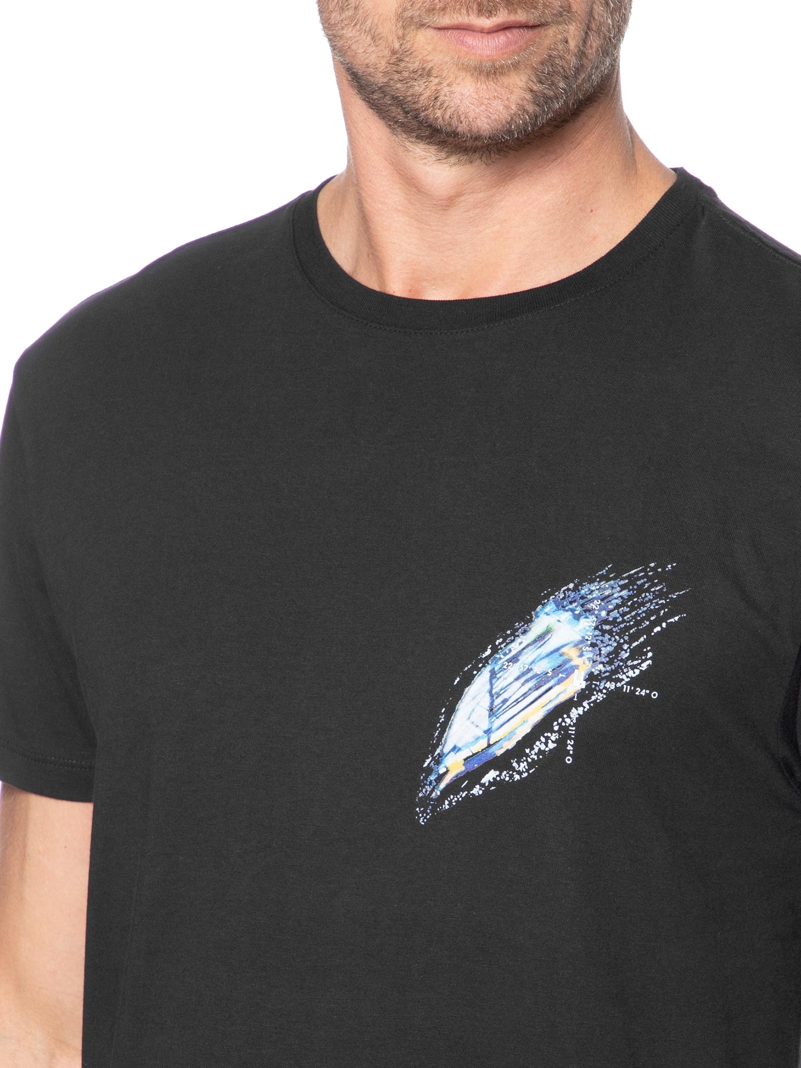 Camiseta Masculina Sail Preto Foxton