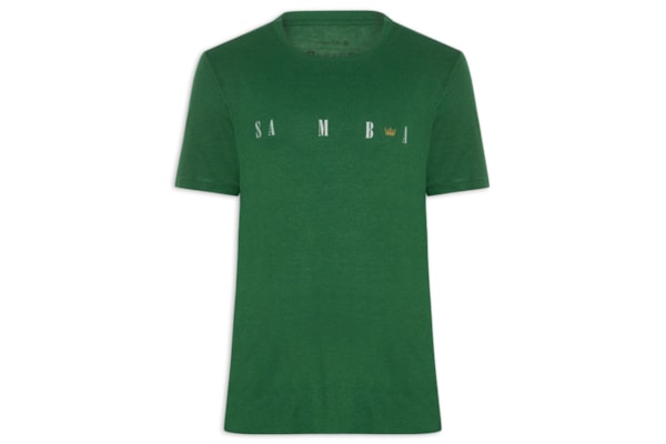 Camiseta Masculina Samba Coroa Light Linen - Verde