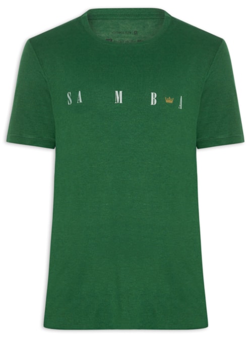 Camiseta Masculina Samba Coroa Light Linen – Verde