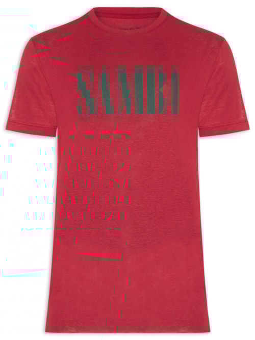 Camiseta Masculina Samba Light Linen Mc – Vermelho