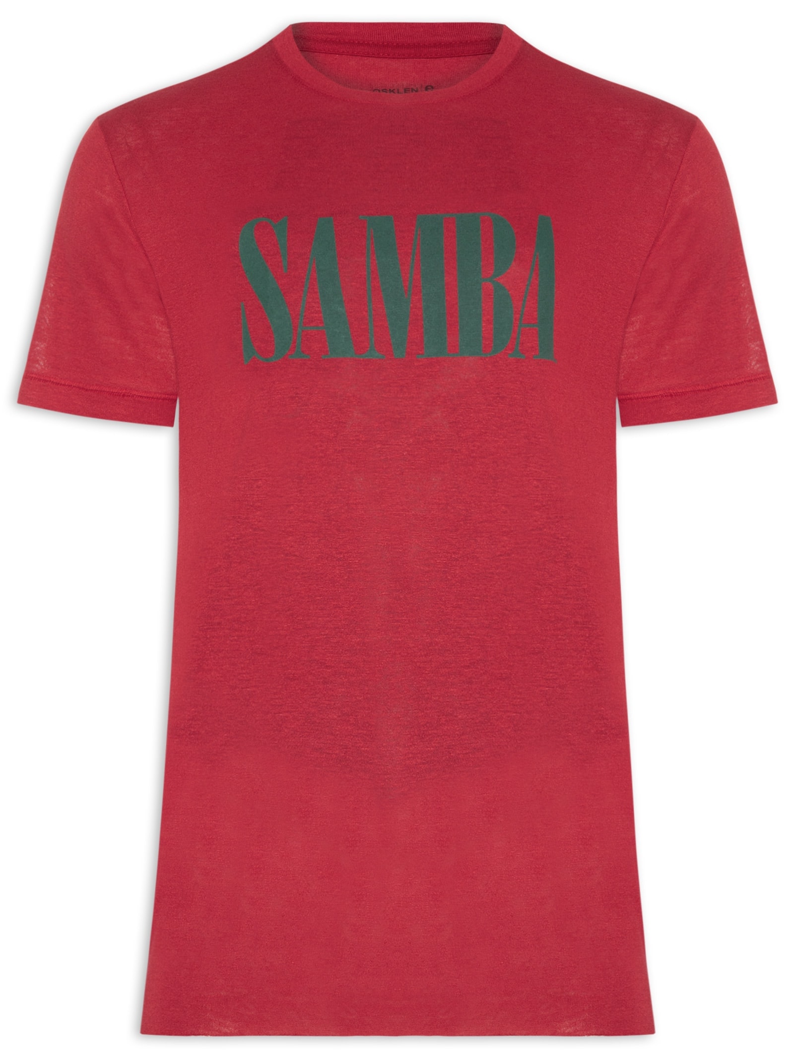 Camiseta Masculina Samba Light Linen Mc Vermelho Osklen