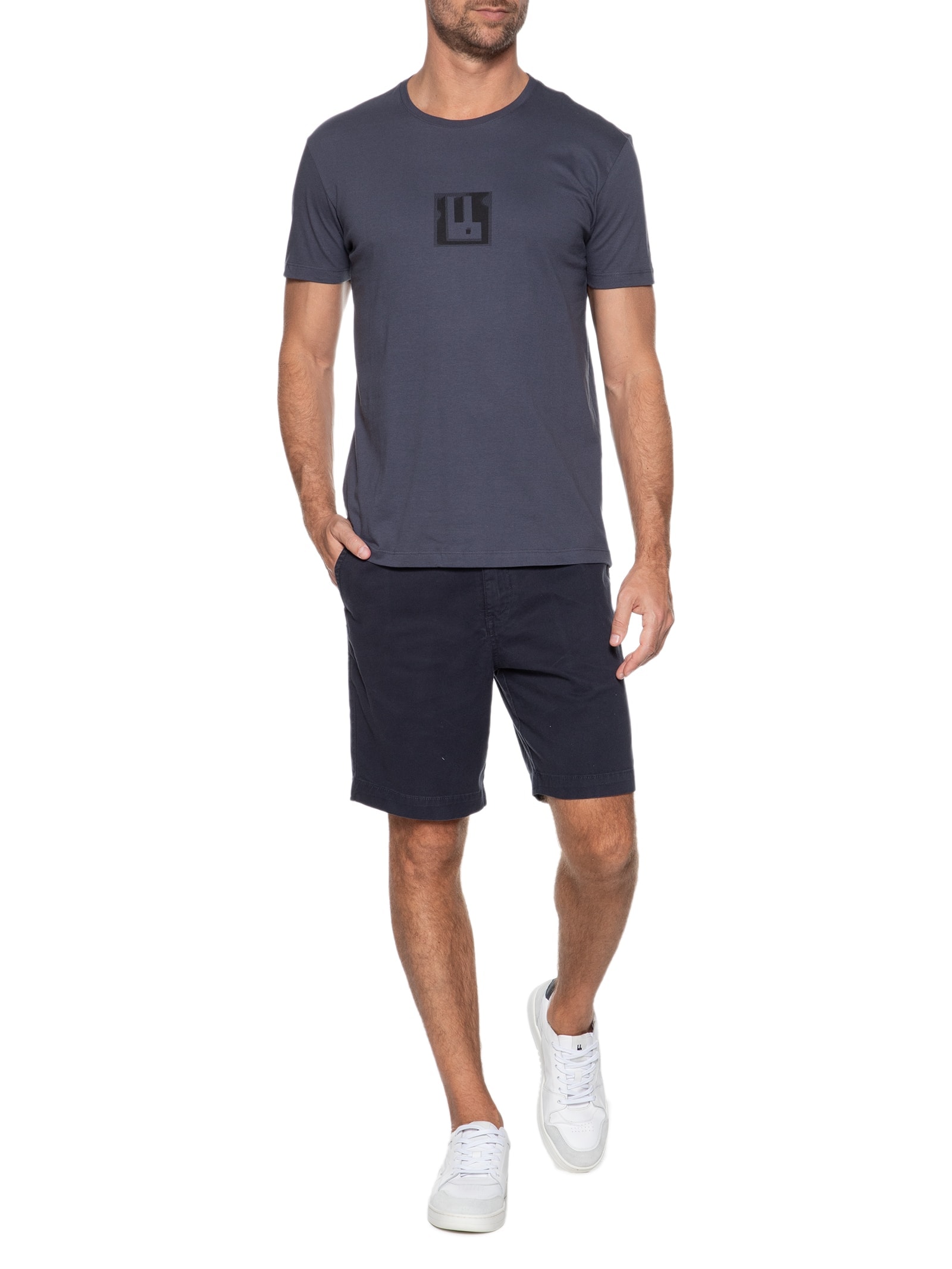 Camiseta Masculina Sampling Azul Foxton