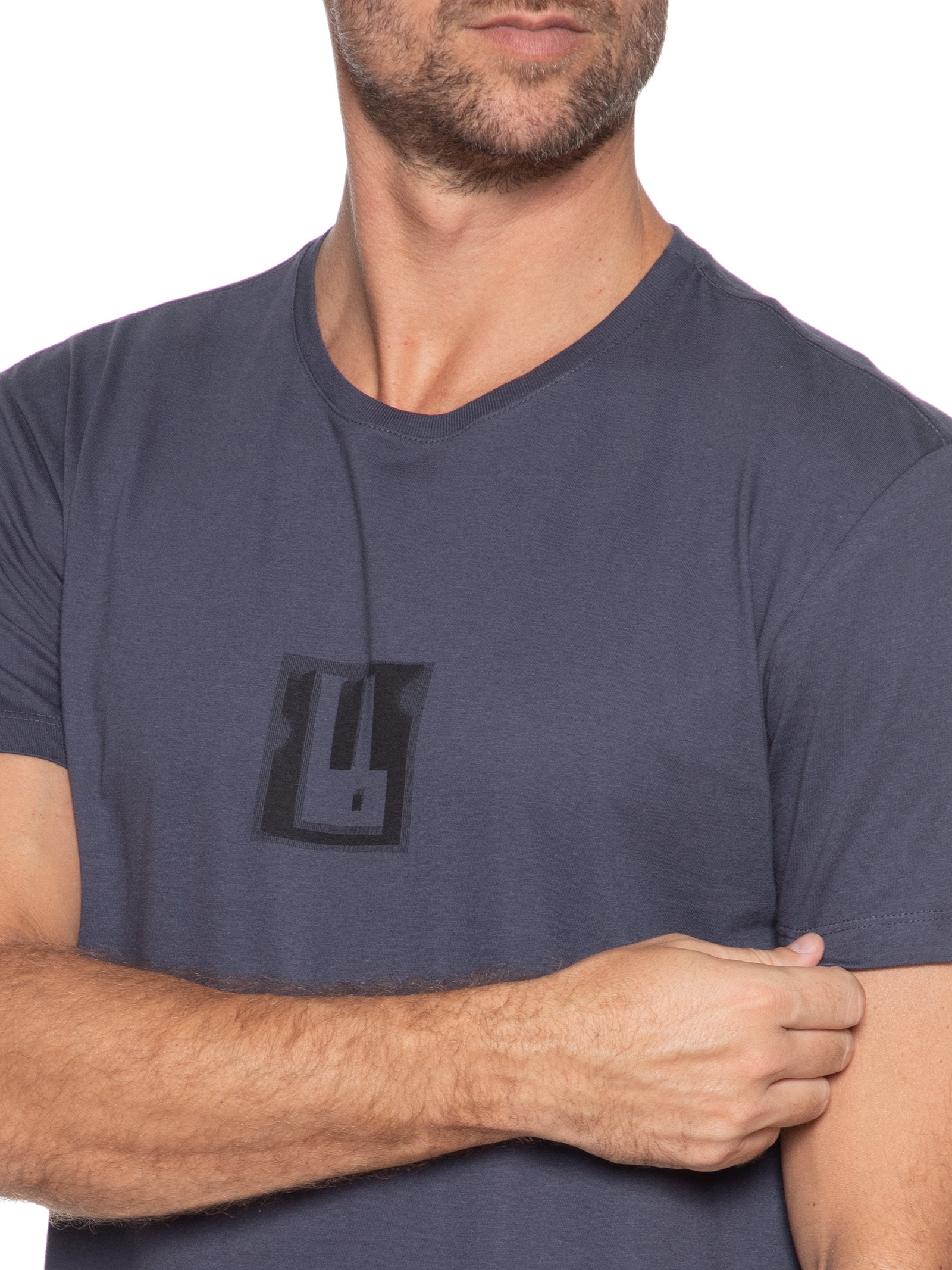 Camiseta Masculina Sampling Azul Foxton
