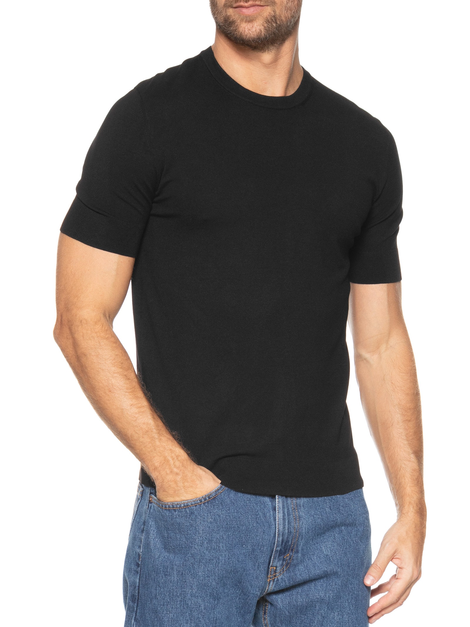 Camiseta Masculina San Carl Preto Hugo