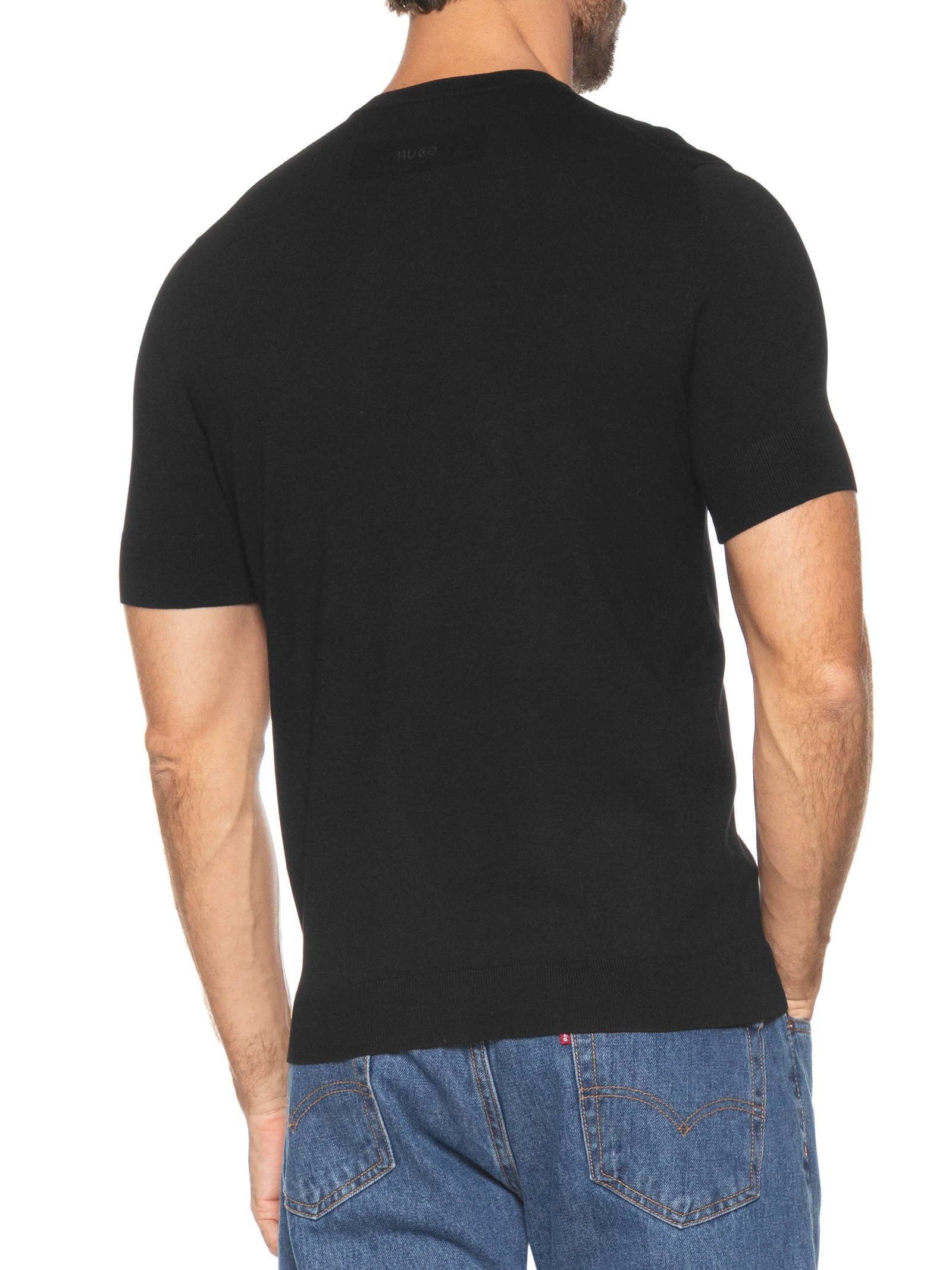 Camiseta Masculina San Carl Preto Hugo