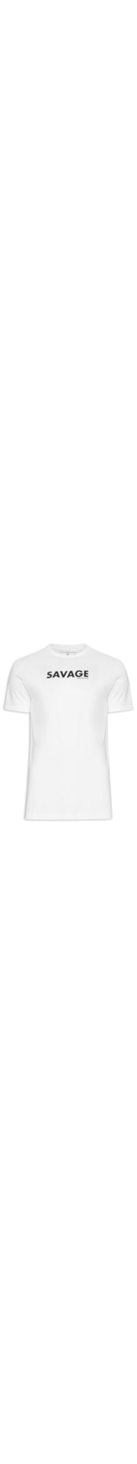 Camiseta Masculina Savage - Branco