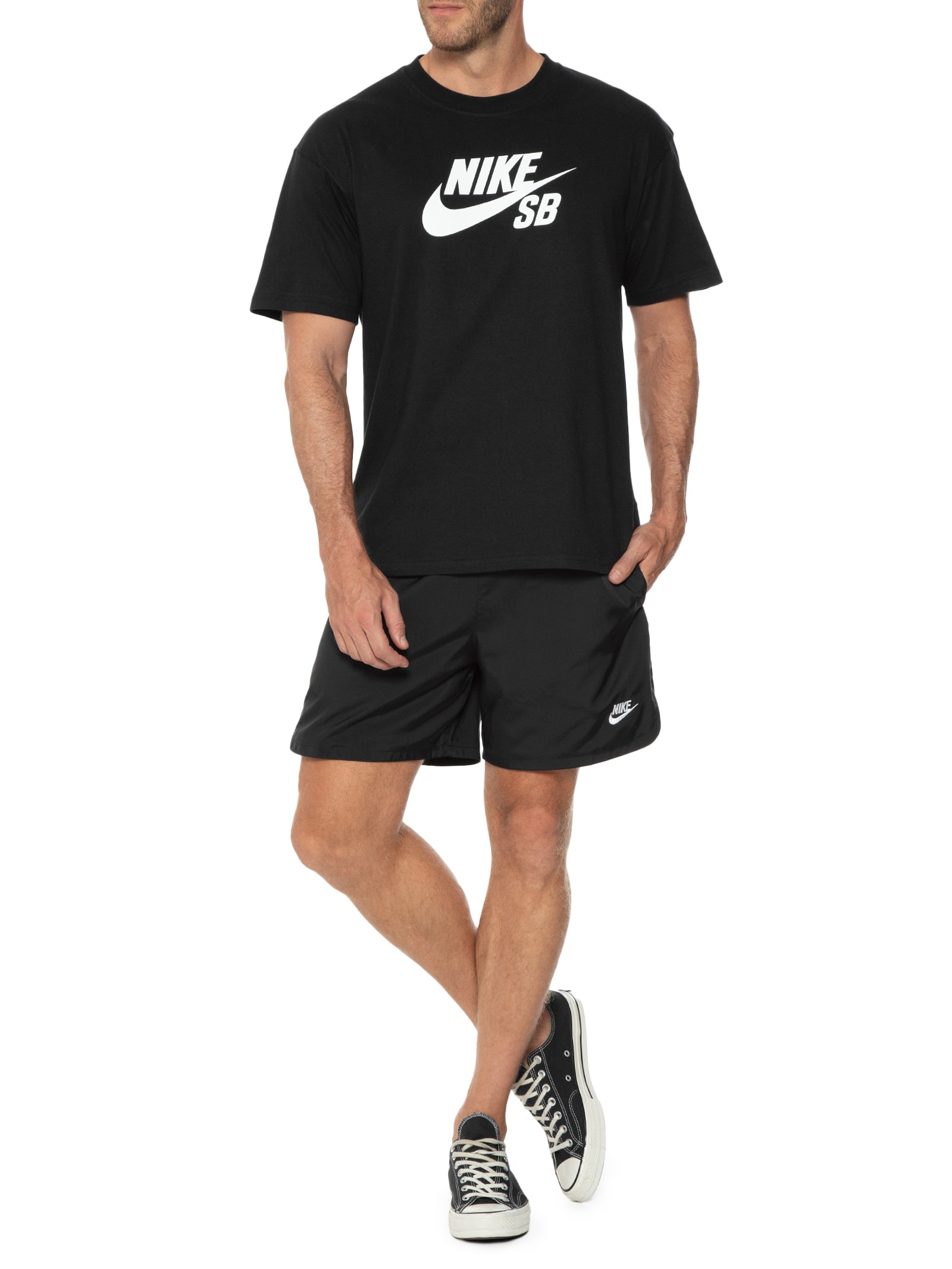 Camiseta Masculina SB Tee Logo Preto Nike