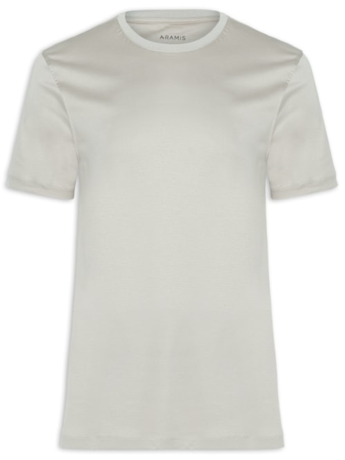 Camiseta Masculina Seda Com Modal - Cinza