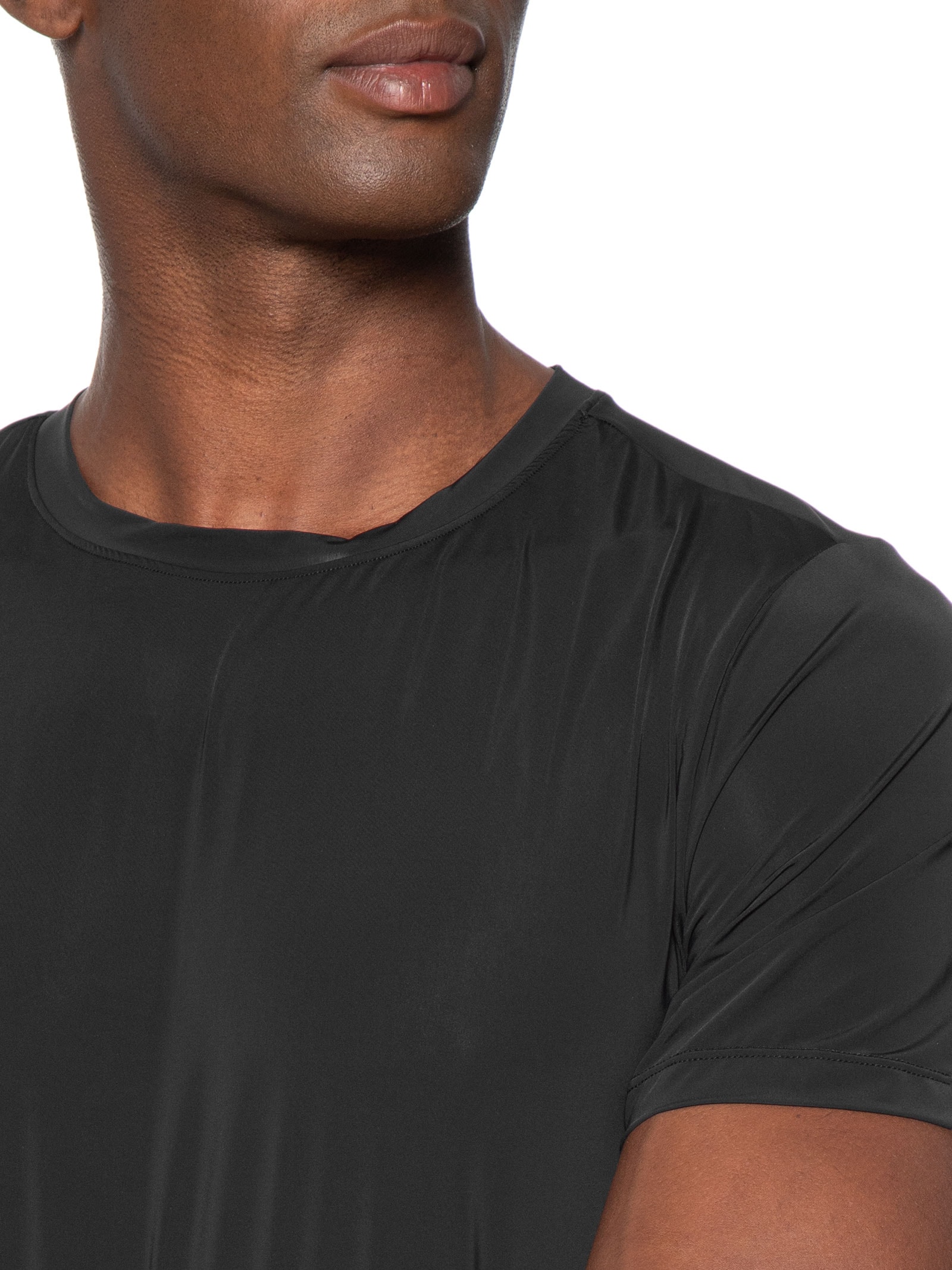 Camiseta Masculina Segunda Pele Tech Preto Hering Intimates