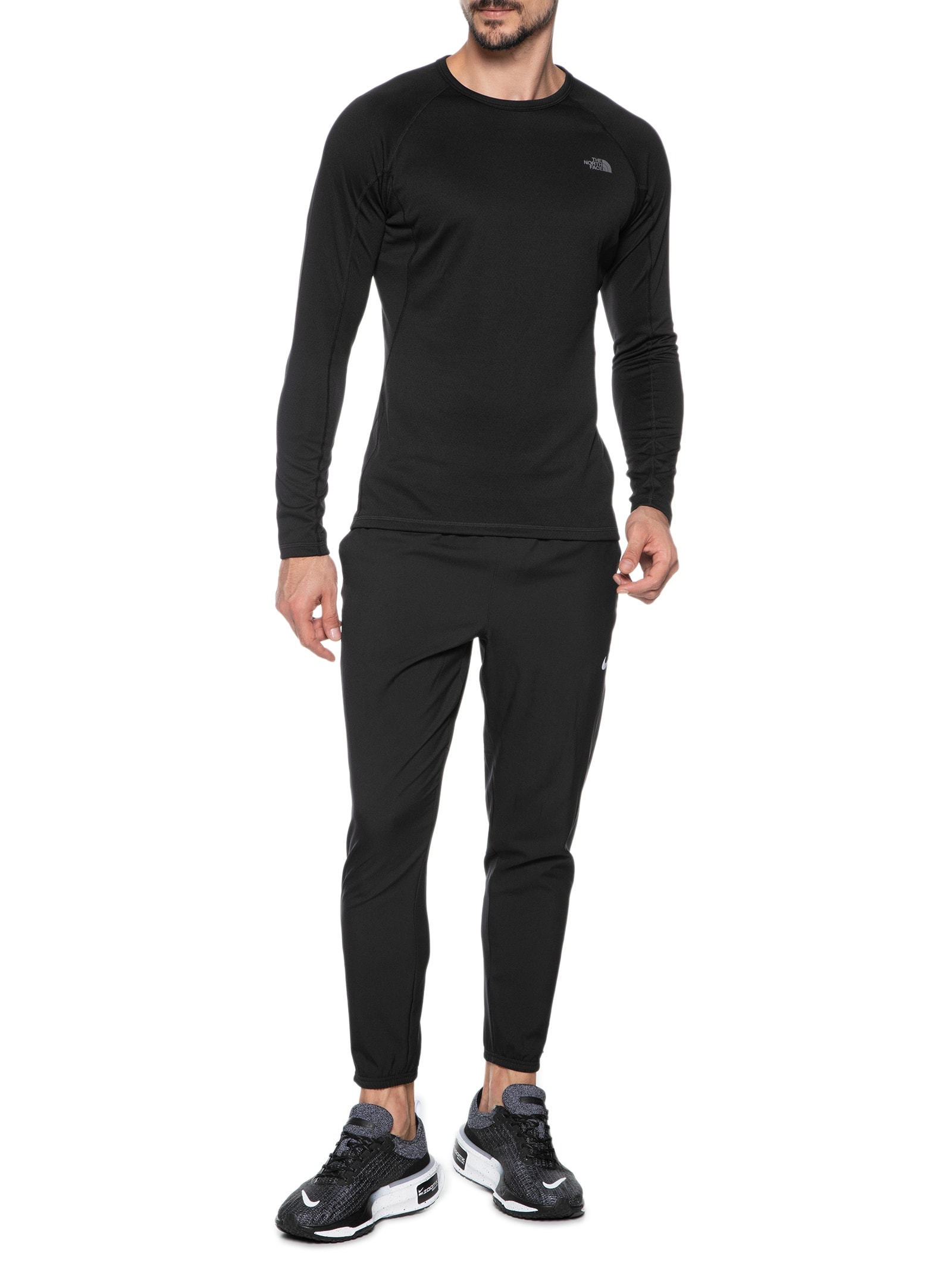 Camiseta Masculina Segunda Pele Warm Gola Careca Preto The North Face