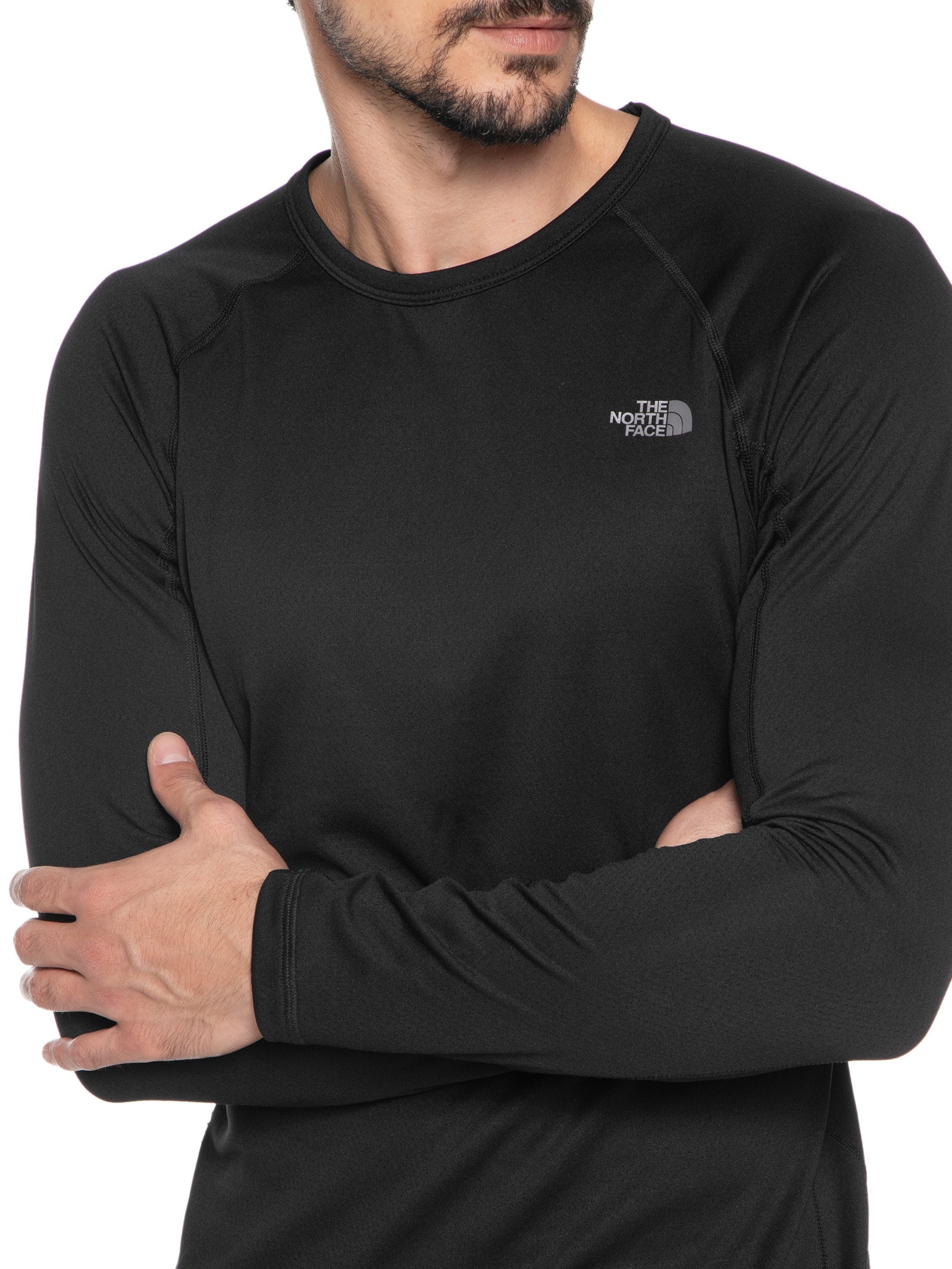 Camiseta Masculina Segunda Pele Warm Gola Careca Preto The North Face