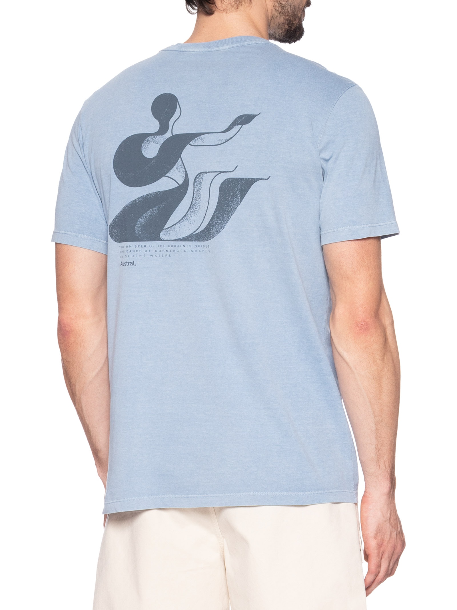 Camiseta Masculina Serene Azul Austral