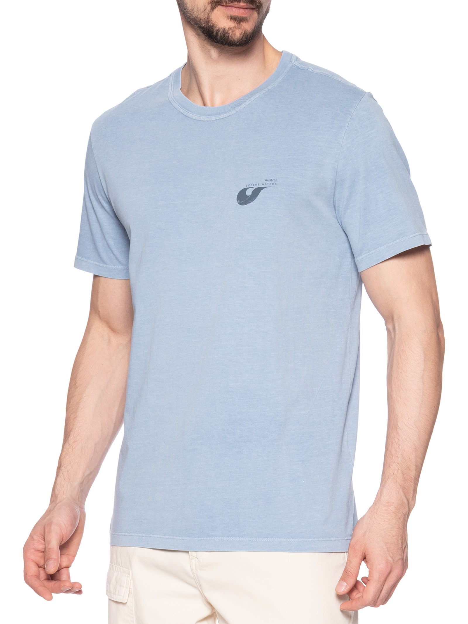 Camiseta Masculina Serene Azul Austral