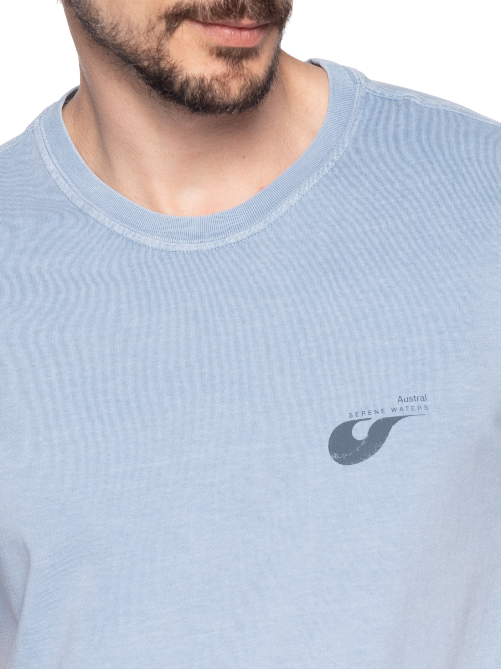 Camiseta Masculina Serene Azul Austral