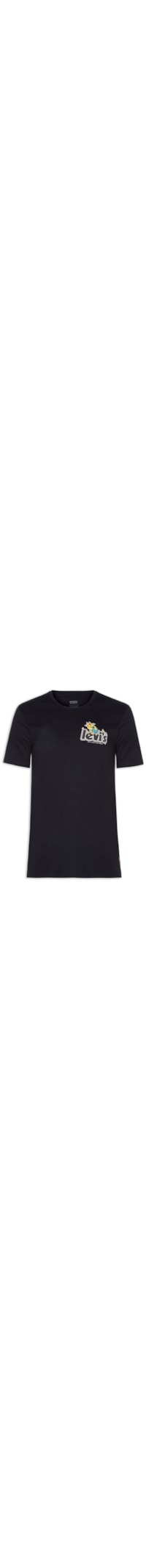Camiseta Masculina Set-In Neck - Preto
