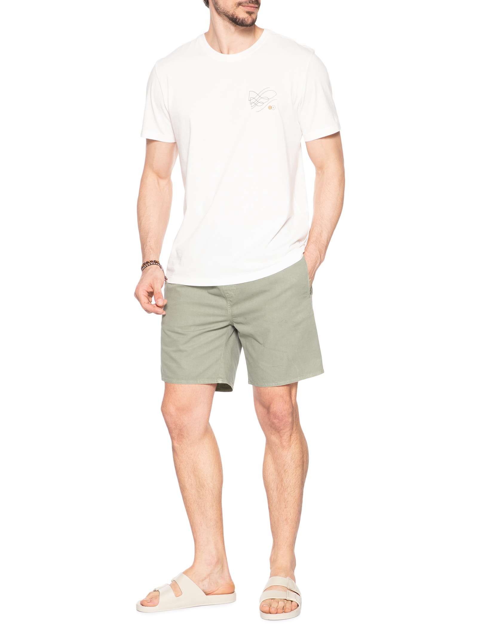 Camiseta Masculina Shoal Branco Austral