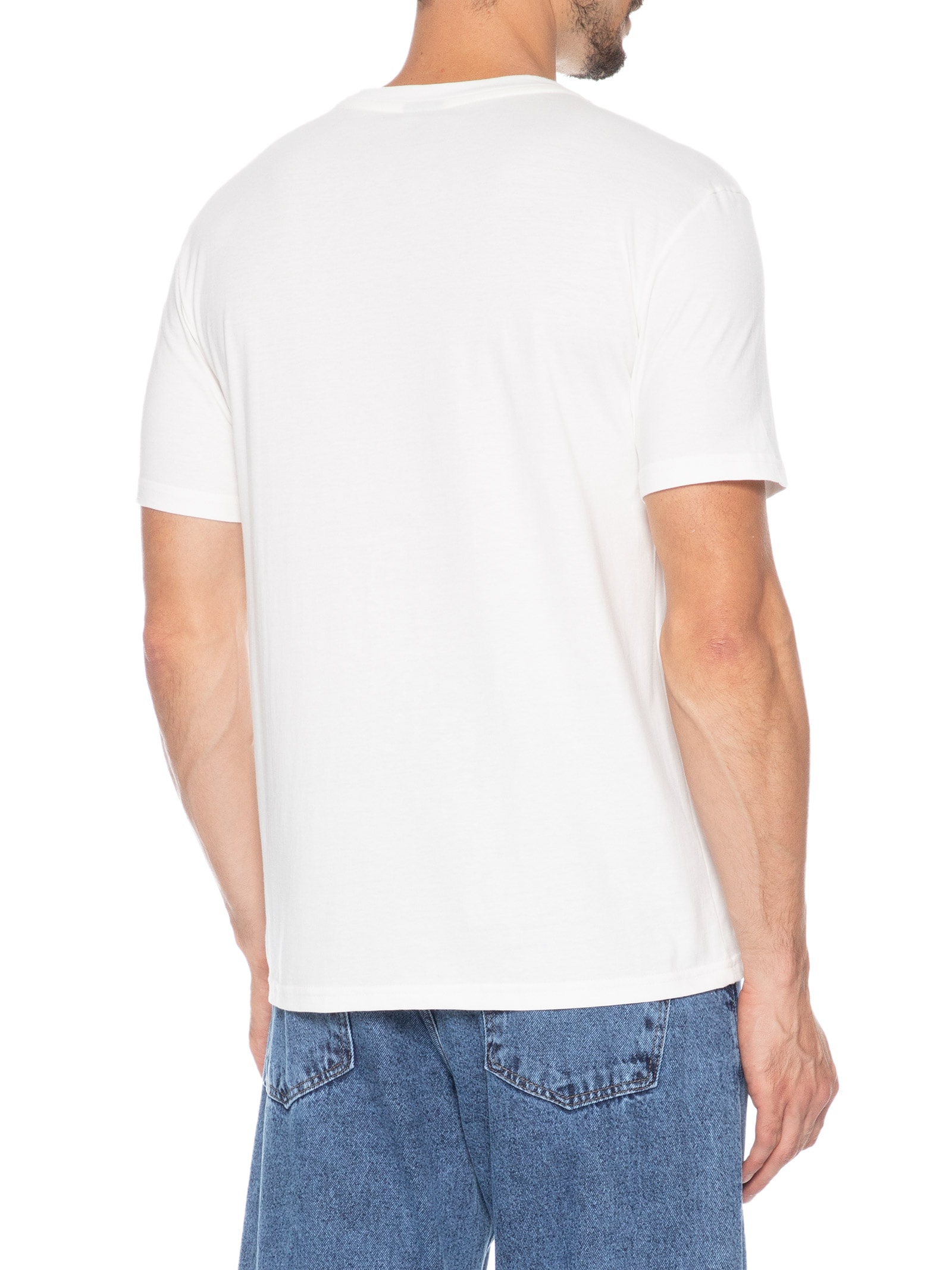 Camiseta Masculina Sign Chest Branco Tommy Jeans
