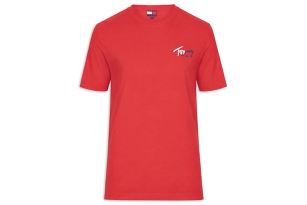 Camiseta Masculina Sign Chest – Vermelho