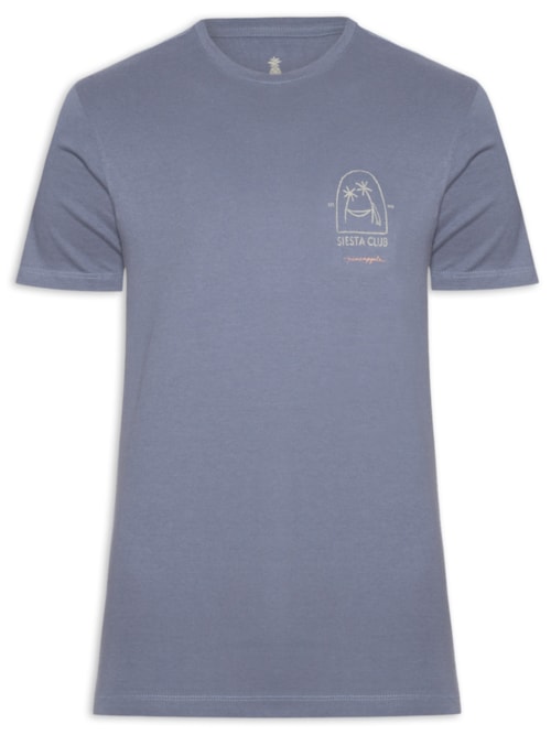 Camiseta Masculina Silk da Siesta Club – Azul