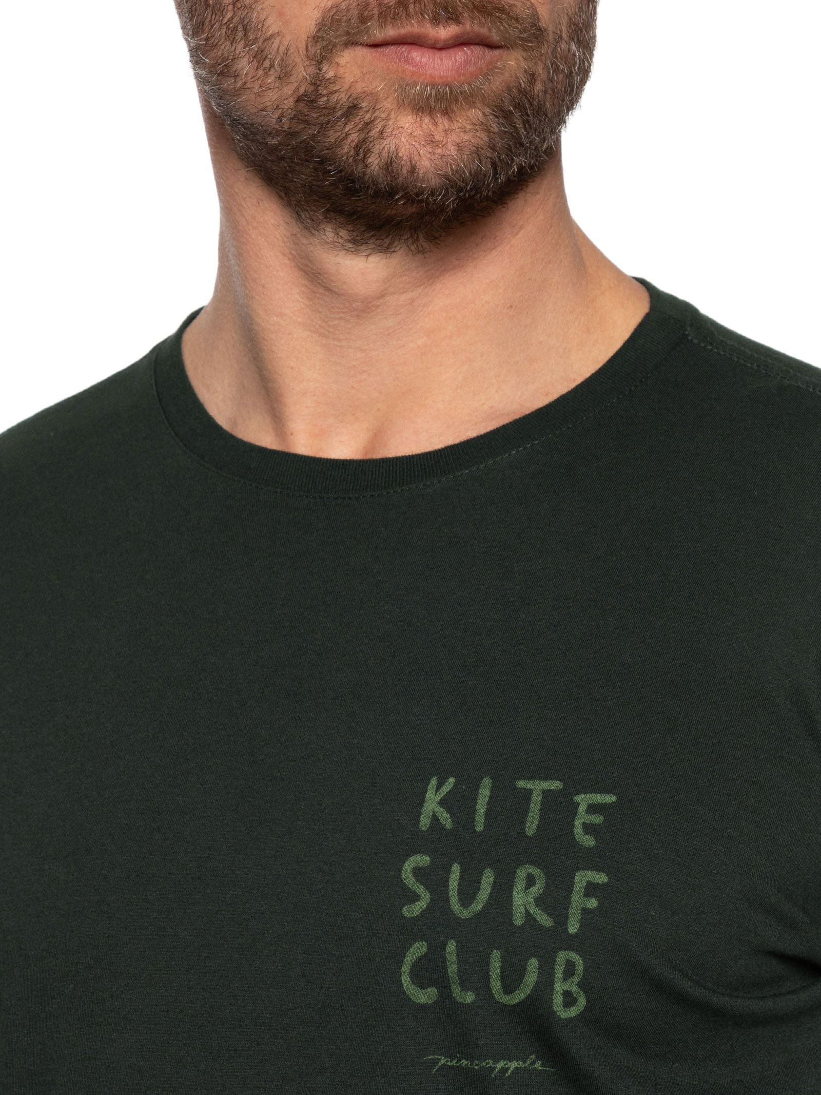 Camiseta Masculina Silk Kite Club Preto Pineapple