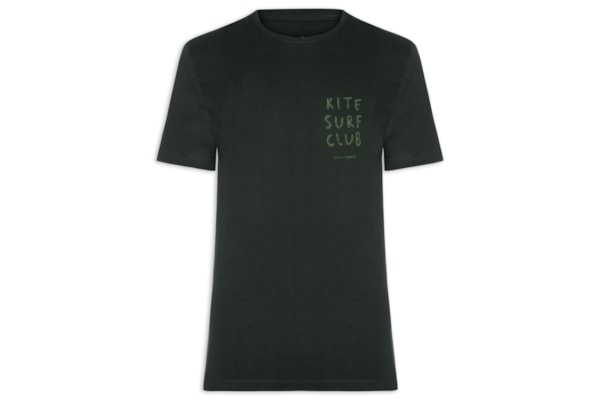 Camiseta Masculina Silk Kite Club - Preto