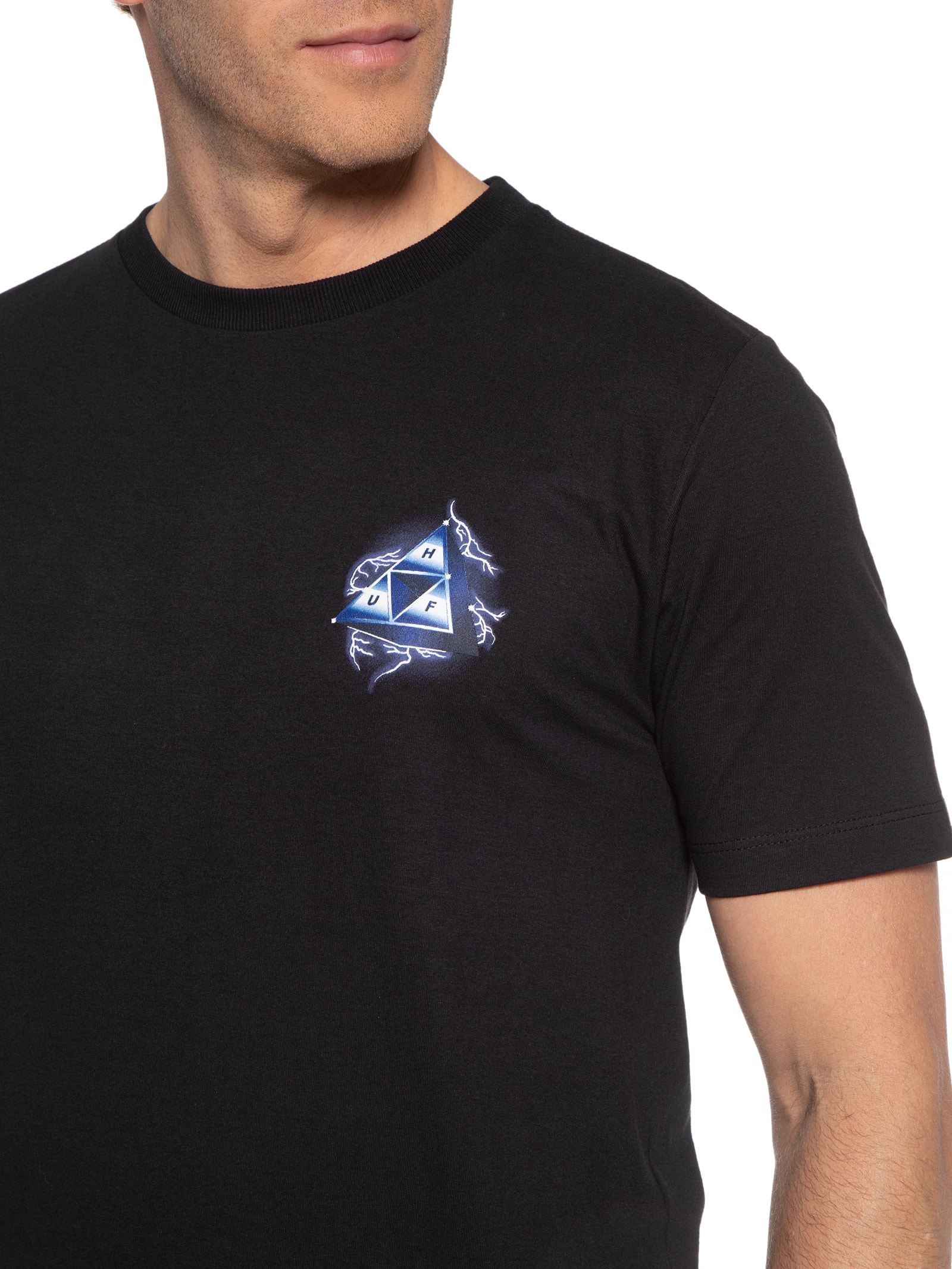 Camiseta Masculina Silk Mc Storm Preto Huf