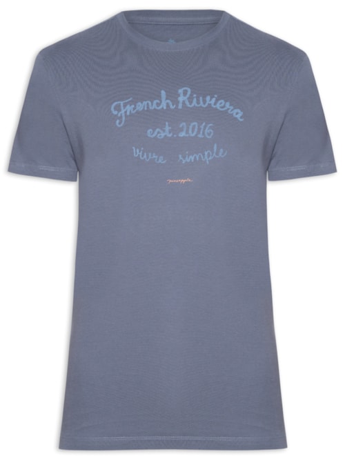 Camiseta Masculina Silk Riviera - Azul