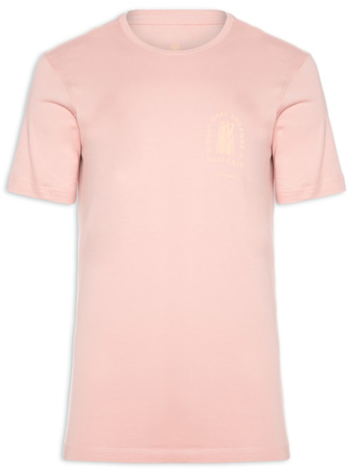 Camiseta Masculina Silk Surf Minimal – Rosa