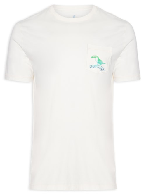 Camiseta Masculina Silk Tucano Degradê - Off White