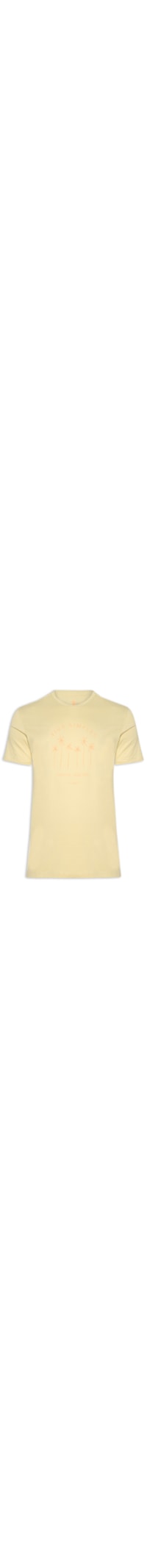 Camiseta Masculina Silk Vida Simples - Amarelo