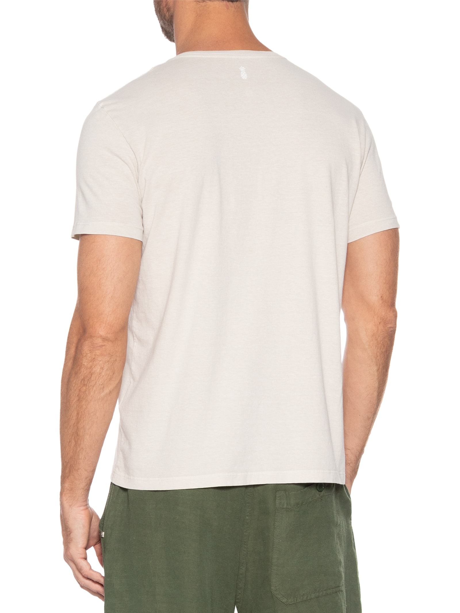 Camiseta Masculina Silkada Aquaholics Off White Pineapple