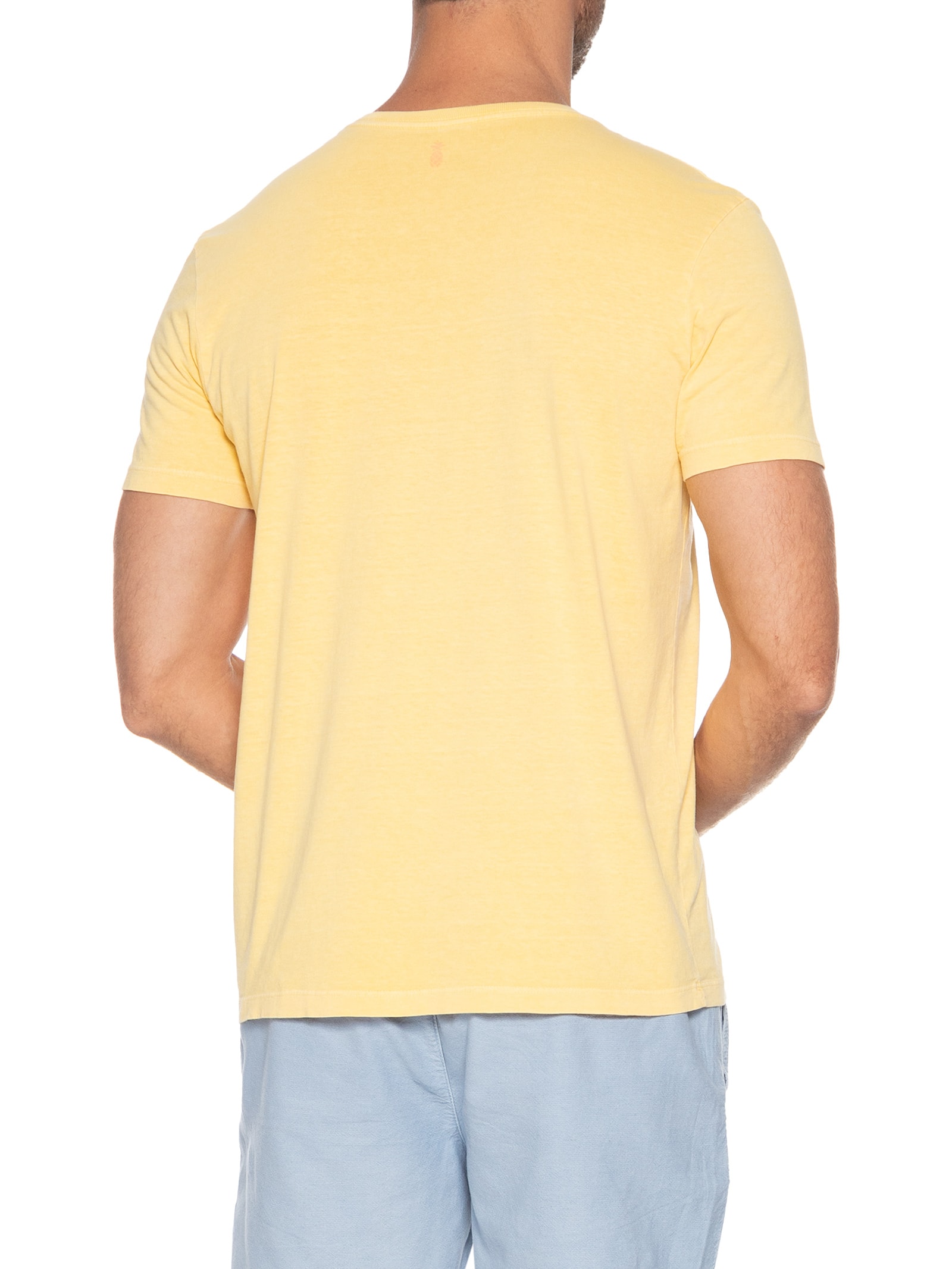 Camiseta Masculina Silkada Beach People Amarelo Pineapple